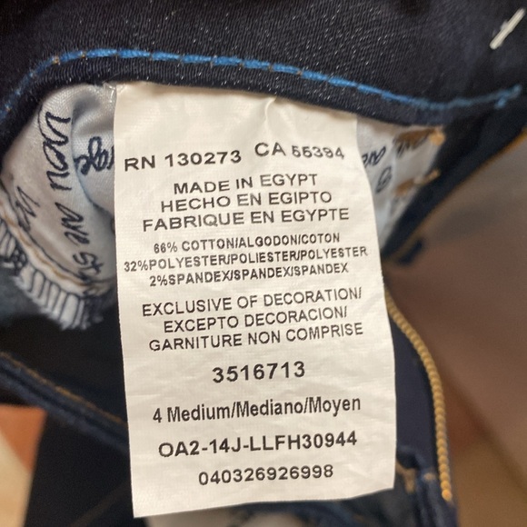 Lee Women’s Size 4 Medium Skinny Jeans say Fit Skinny Leg Jeans NEW - Picture 7 of 7